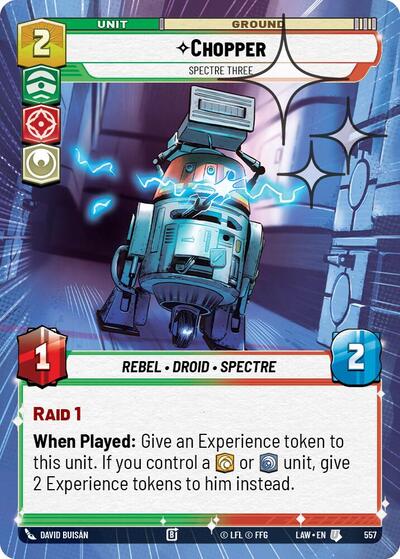 Chopper - Spectre Three - 557 - Uncommon (Hyperspace Foil) - A Lawless Time