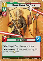 Honor-Bound Partisan - 560 - Uncommon (Hyperspace Foil) - A Lawless Time