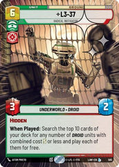 L3-37 - Radical Instigator - 565 - Legendary (Hyperspace Foil) - A Lawless Time