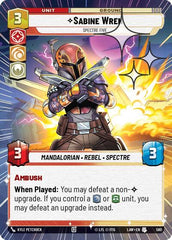 Sabine Wren - Spectre Five - 580 - Uncommon (Hyperspace Foil) - A Lawless Time