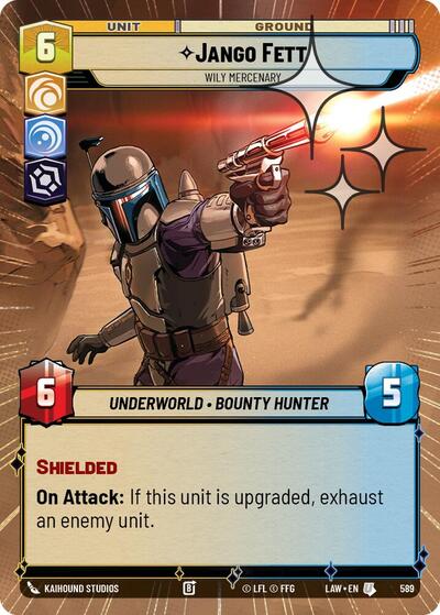 Jango Fett - Wily Mercenary - 589 - Uncommon (Hyperspace Foil) - A Lawless Time