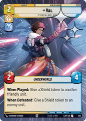 Val - It's Been a Ride, Babe - 593 - Uncommon (Hyperspace Foil) - A Lawless Time