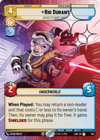 Rio Durant - Beckett's Right Hands - 595 - Rare (Hyperspace Foil) - A Lawless Time