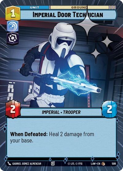 Imperial Door Technician - 599 - Common (Hyperspace Foil) - A Lawless Time