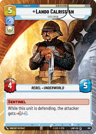 Lando Calrissian - Eyes Open - 610 - Special (Hyperspace Foil) - A Lawless Time