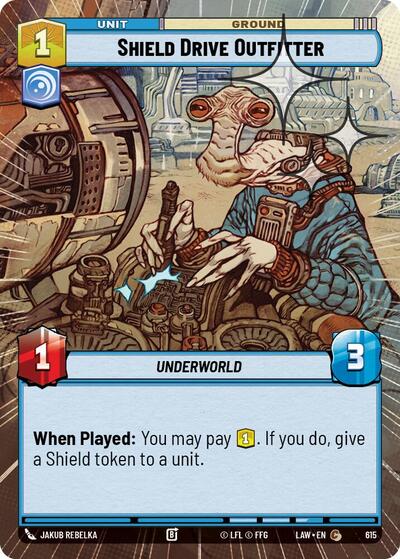Shield Drive Outfitter - 615 - Common (Hyperspace Foil) - A Lawless Time