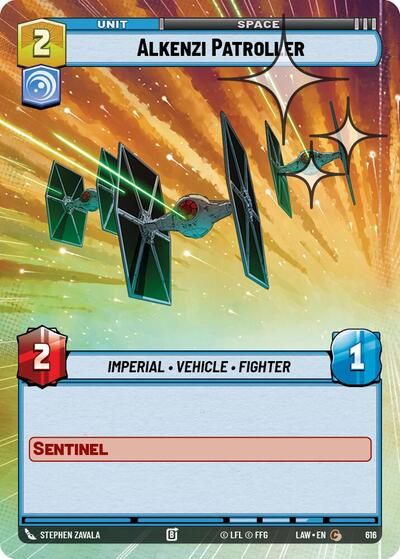Alkenzi Patroller - 616 - Common (Hyperspace Foil) - A Lawless Time