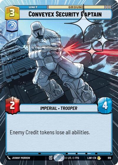 Conveyex Security Captain - 619 - Rare (Hyperspace Foil) - A Lawless Time