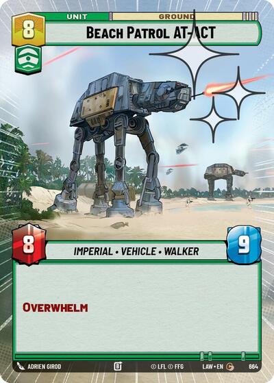 Beach Patrol AT-ACT - 664 - Common (Hyperspace Foil) - A Lawless Time