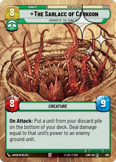 The Sarlacc of Carkoon - Horror of the Dune Sea - 665 - Special (Hyperspace Foil) - A Lawless Time