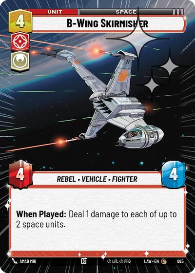 B-Wing Skirmisher - 685 - Common (Hyperspace Foil) - A Lawless Time