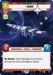 Aerie - Cloud-Rider Dropship - 686 - Rare (Hyperspace Foil) - A Lawless Time