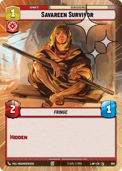 Savareen Survivor - 690 - Common (Hyperspace Foil) - A Lawless Time