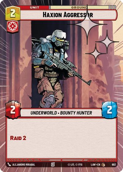 Haxion Aggressor - 692 - Common (Hyperspace Foil) - A Lawless Time