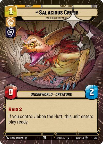 Salacious Crumb - Cackling Companion - 712 - Special (Hyperspace Foil) - A Lawless Time