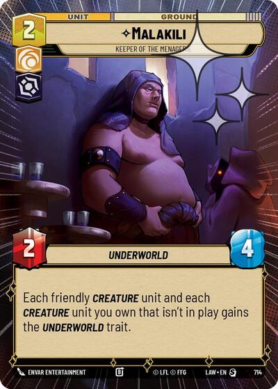 Malakili - Keeper of the Menagerie - 714 - Special (Hyperspace Foil) - A Lawless Time