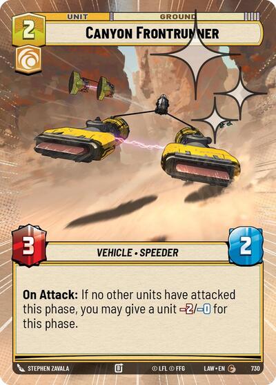 Canyon Frontrunner - 730 - Common (Hyperspace Foil) - A Lawless Time