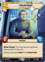 Galen Erso - Destroying His Creation - 735 - Rare (Hyperspace Foil) - A Lawless Time