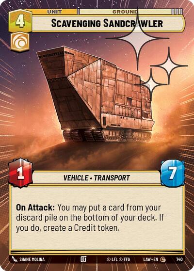 Scavenging Sandcrawler - 740 - Common (Hyperspace Foil) - A Lawless Time