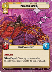 Milodon Rider - 742 - Common (Hyperspace Foil) - A Lawless Time
