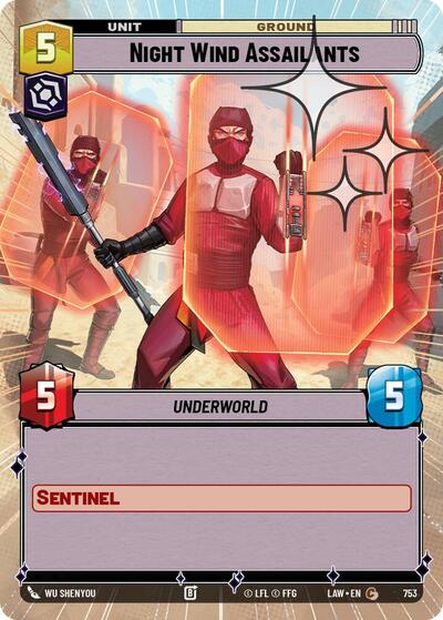 Night Wind Assailants - 753 - Common (Hyperspace Foil) - A Lawless Time