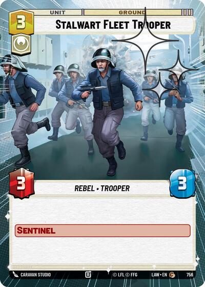 Stalwart Fleet Trooper - 756 - Common (Hyperspace Foil) - A Lawless Time