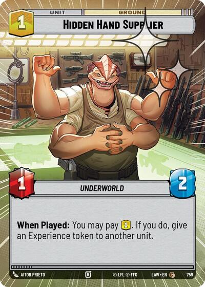 Hidden Hand Supplier - 759 - Common (Hyperspace Foil) - A Lawless Time
