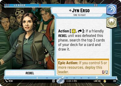 Jyn Erso - Time to Fight - 269 - Rare (Hyperspace) - A Lawless Time
