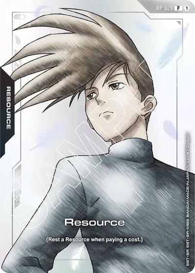 Resource (RP-028) (Premium Accessory Set - Mobile Suit Gundam Wing) - RP-028 - PROMO - Promotional Resource Tokens