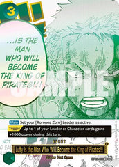 Luffy Is the Man Who Will Become the King of Pirates!!! - OP12-039 - Rare (Japanese Version 3rd Anniversary Set) - One Piece Promotion Cards