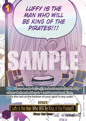 Luffy Is the Man Who Will Be King of the Pirates!!! - OP12-079 - Rare (Japanese Version 3rd Anniversary Set) - One Piece Promotion Cards