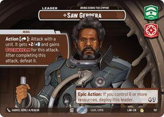 Saw Gerrera - Bring Down the Empire - 767 - Rare (Showcase) - A Lawless Time