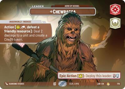 Chewbacca - Hero of Kessel - 779 - Rare (Showcase) - A Lawless Time