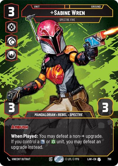 Sabine Wren - Spectre Five - 796 - Uncommon (Prestige) - A Lawless Time