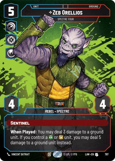Zeb Orellios - Spectre Four - 797 - Uncommon (Prestige) - A Lawless Time