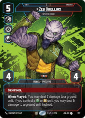 Zeb Orellios - Spectre Four - 797 - Uncommon (Prestige) - A Lawless Time