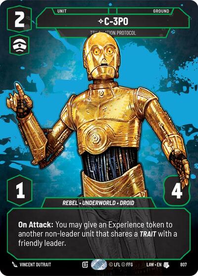 C-3PO - Translation Protocol - 807 - Uncommon (Prestige) - A Lawless Time