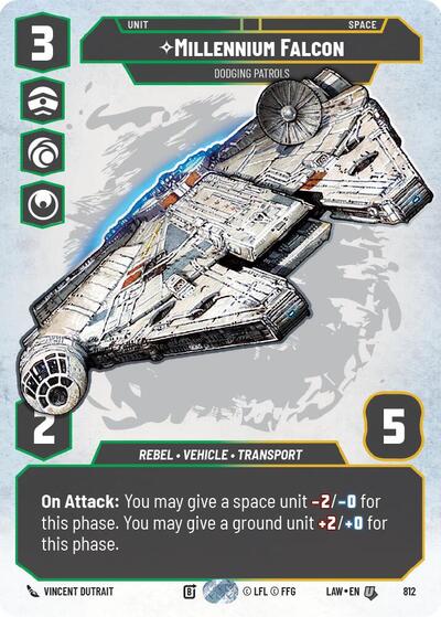 Millennium Falcon - Dodging Patrols - 812 - Uncommon (Prestige) - A Lawless Time
