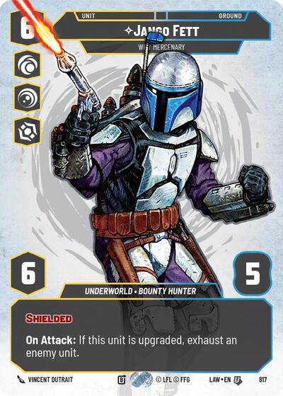 Jango Fett - Wily Mercenary - 817 - Uncommon (Prestige) - A Lawless Time