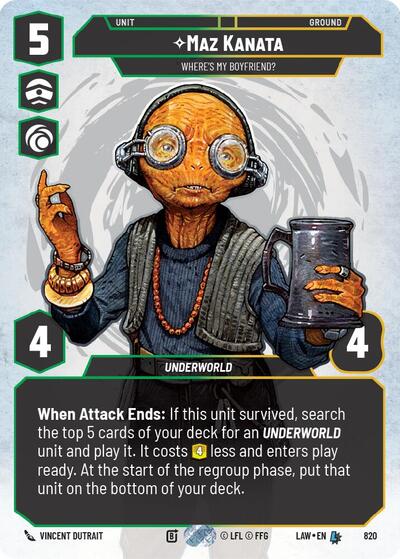 Maz Kanata - Where's My Boyfriend? - 820 - Legendary (Prestige) - A Lawless Time