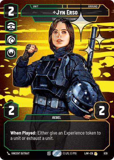 Jyn Erso - Take the Next Chance - 839 - Rare (Prestige Foil) - A Lawless Time