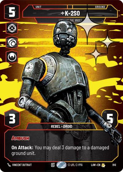 K-2S0 - Locking the Vault - 841 - Rare (Prestige Foil) - A Lawless Time