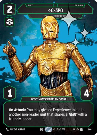 C-3PO - Translation Protocol - 846 - Uncommon (Prestige Foil) - A Lawless Time