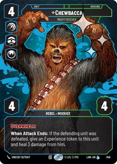 Chewbacca - Mighty Rescuer - 849 - Legendary (Prestige Foil) - A Lawless Time