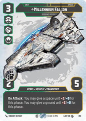 Millennium Falcon - Dodging Patrols - 851 - Uncommon (Prestige Foil) - A Lawless Time