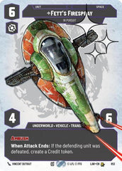 Fett's Firespray - In Pursuit - 853 - Rare (Prestige Foil) - A Lawless Time