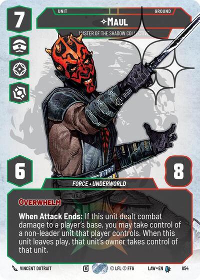 Maul - Master of the Shadow Collective - 854 - Legendary (Prestige Foil) - A Lawless Time