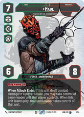 Maul - Master of the Shadow Collective - 854 - Legendary (Prestige Foil) - A Lawless Time