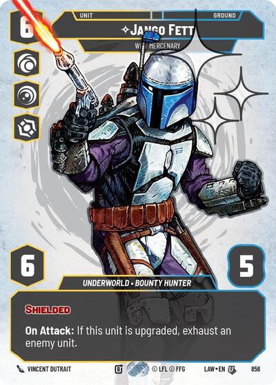 Jango Fett - Wily Mercenary - 856 - Uncommon (Prestige Foil) - A Lawless Time