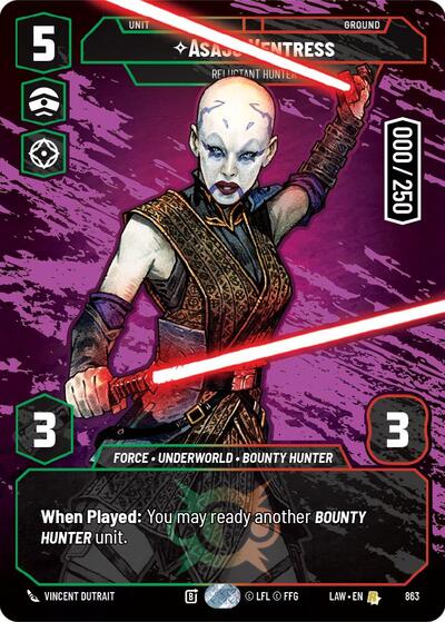 Asajj Ventress - Reluctant Hunter (Serialized) - 863 - Rare - A Lawless Time